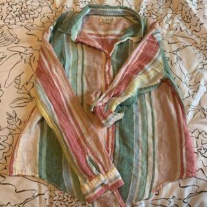 HARPER striped button down